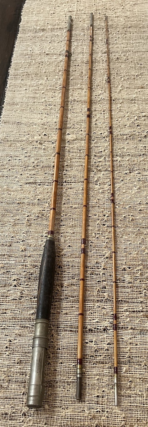 9 1/2’ 3 Piece Bamboo Fly Rod 6 Wt