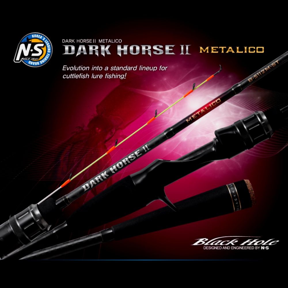 NS BLACK HOLE Boat Squid Fishing Baitcasting Rod DARK HORSE II METALICO
