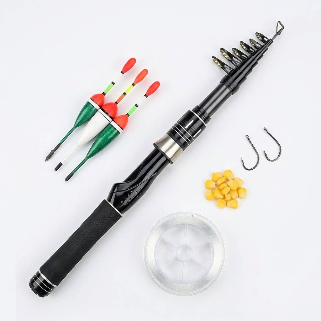 Ultralight Telescopic Carbon Fishing Rod 1.5M-2.4M Comfort Grip For mini sea rod