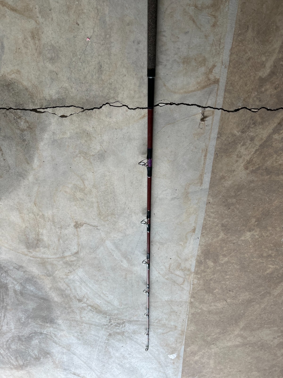 Truline Custom 6′ Tuna Fishing Rod 20-50lb line. Re-wrapped from original blank.