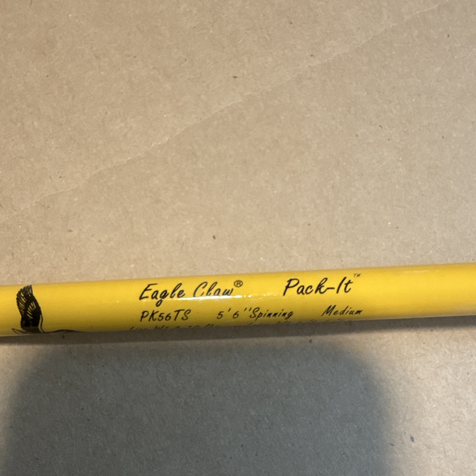 Eagle Claw Pack-It PK56TS 5’6″ Spinning Rod Medium 2pc 4-10lb Portable