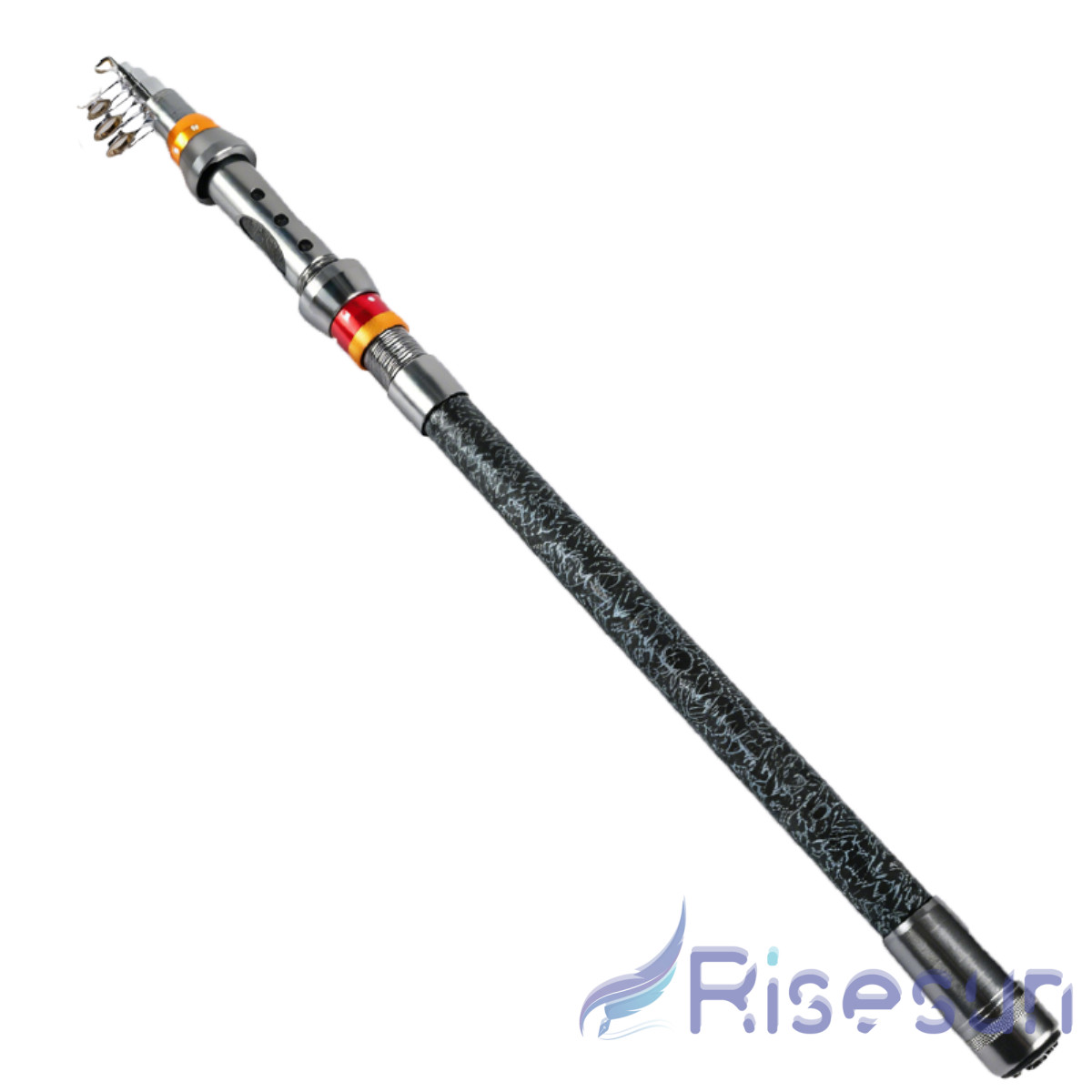 Fishing Rod with Storage Bag Telescopic Fishing Pole Spinning Portable Saltwater
