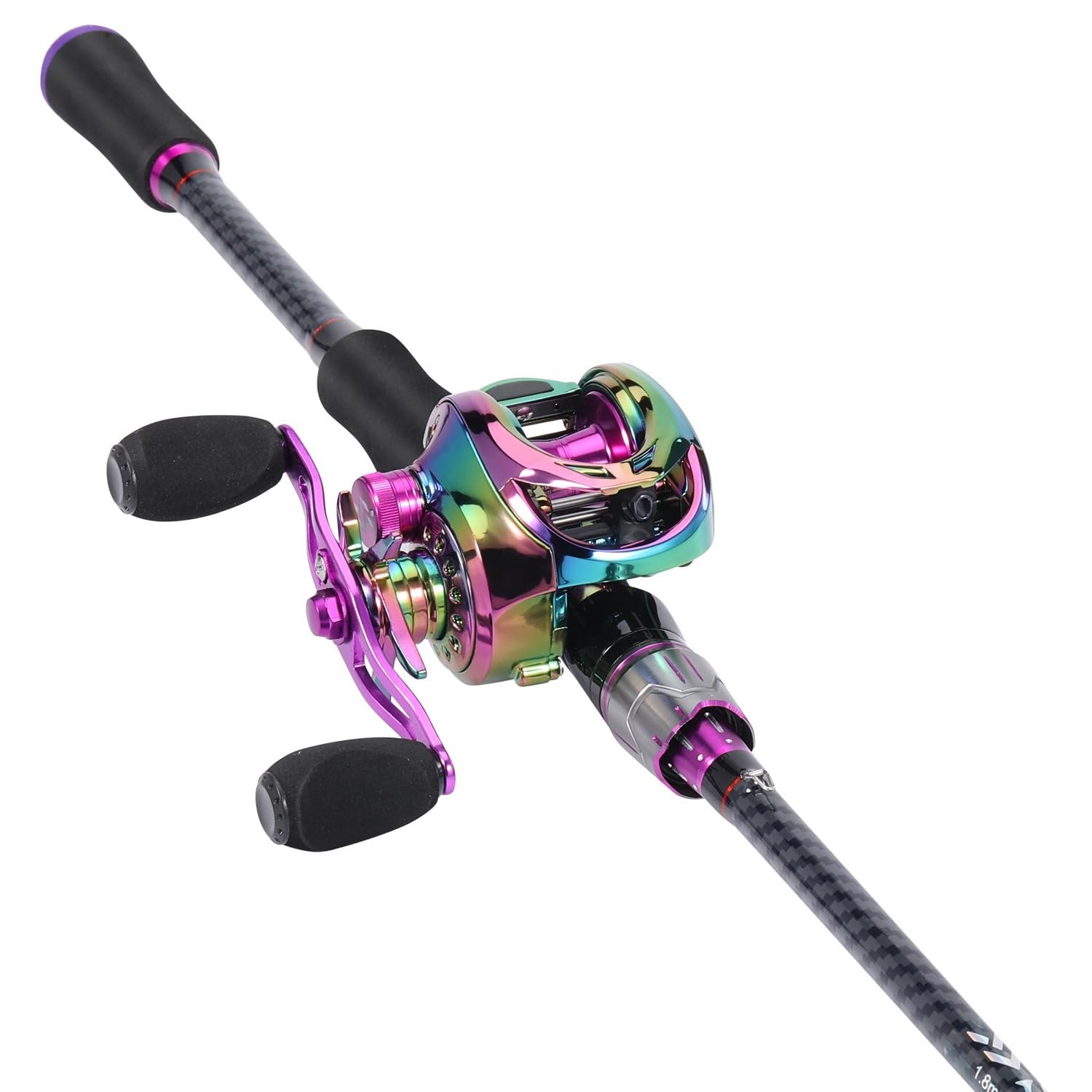 Sougayilang Baitcasting Fishing Combos, Carbon&Glass Fiber Composite 2 Piece …