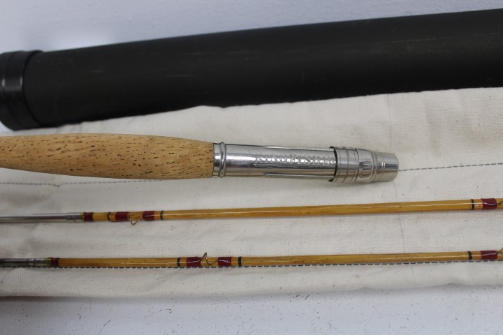 Kingfisher Fly Fishing Fly Rod 4 Piece Vintage 9’0″ Brown