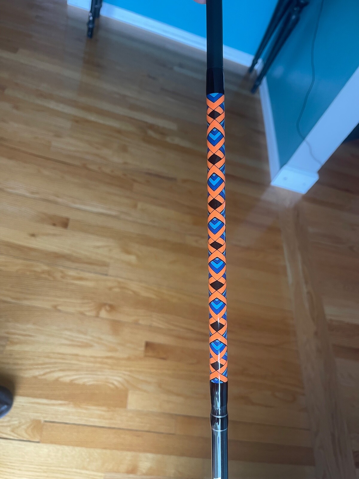 Custom hand made Fishing rod wraps. Made with thread and epoxy.