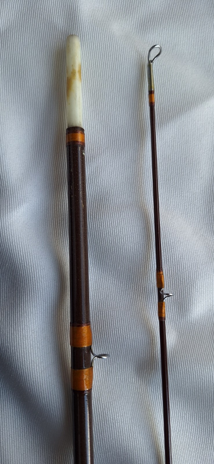 House of Hardy Jet 6wt 8ft. Fiberglass Fly rod with rod tube. Excellent Cond.