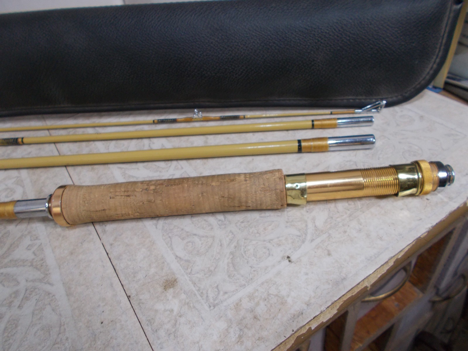 Tom Thorn Glass Factor #780 Fly Fishing Rod 5 Piece 7’6” Cork Handle with Case