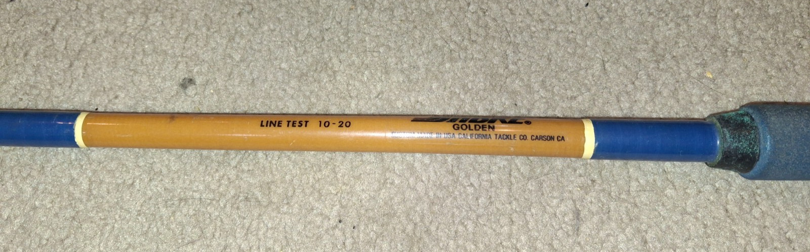 VINTAGE SABRE GOLDEN 7″ 2-PIECE FISHING ROD, #1202