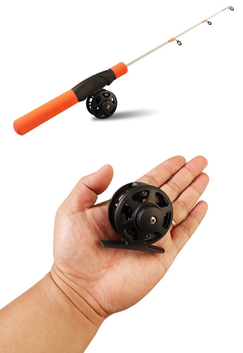 1Pcs Portable Fishing Set Ice Fishing Rod Ergonomic EVA Grip Winter Ice Fishing