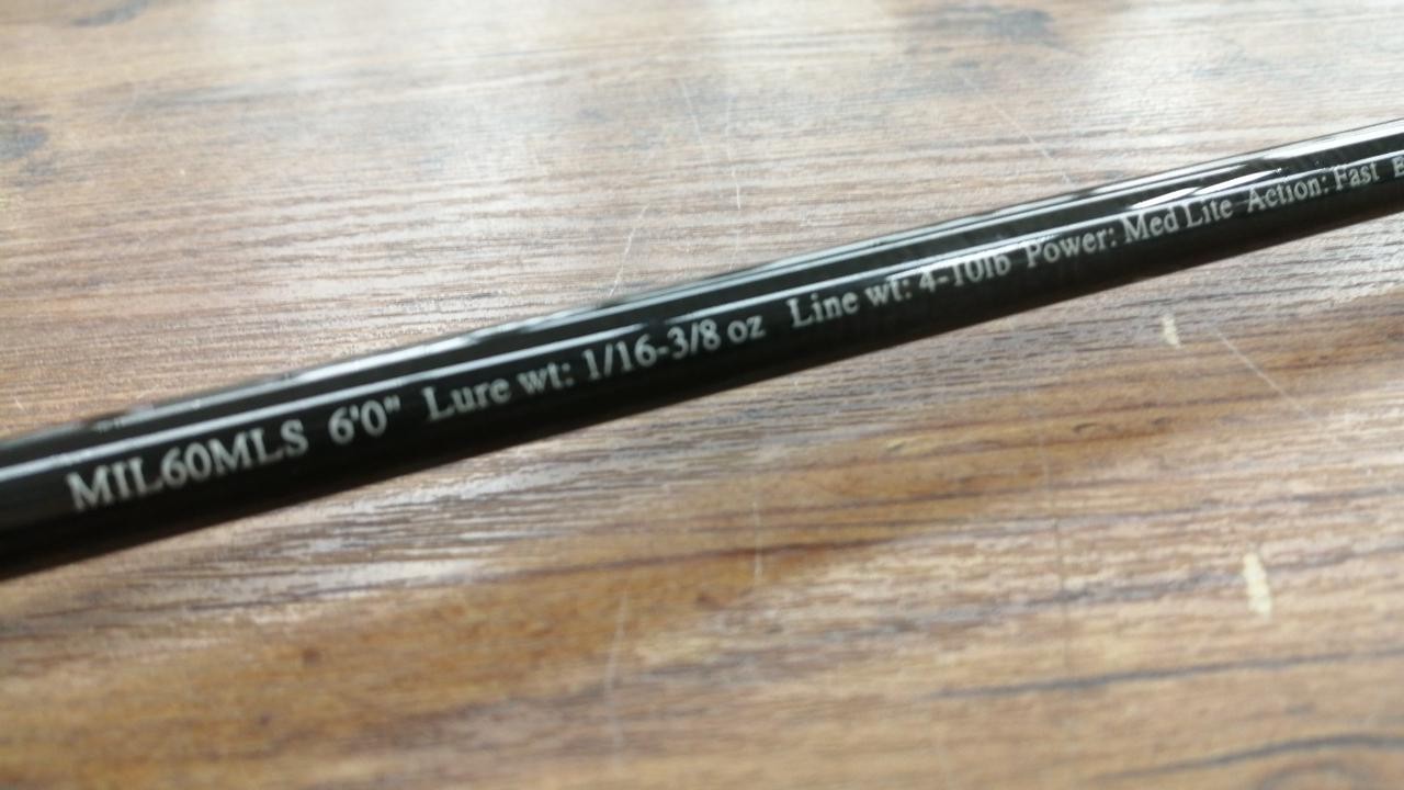 Bass Pro Shops Microlite MIL60MLS Bass Fishing Rod 4-10lb, 1-piece