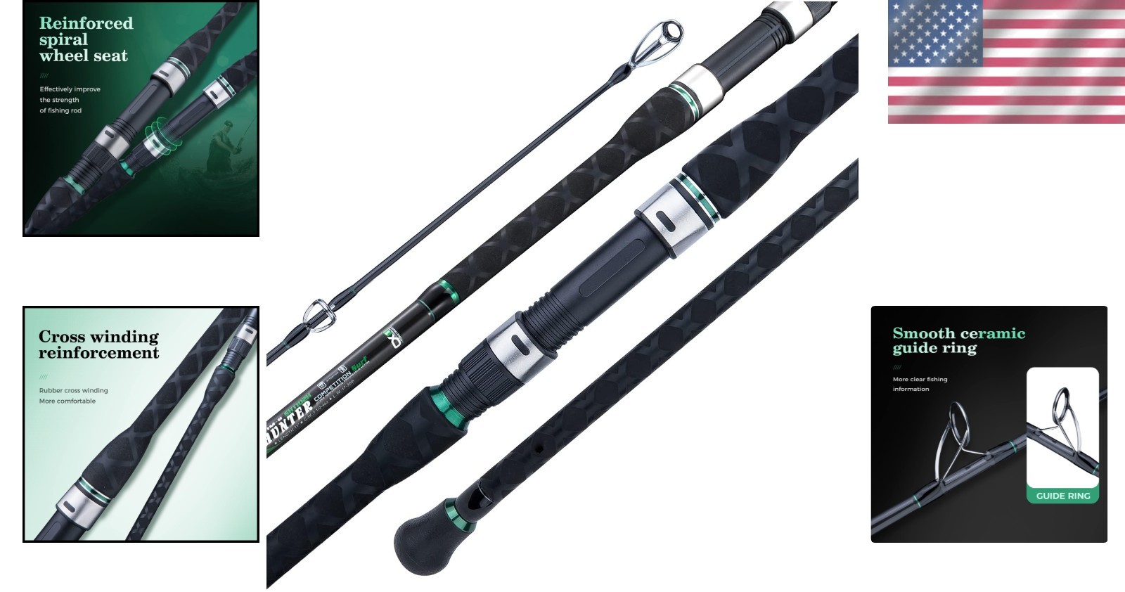 Professional Grade Surf Fishing Rod 9ft