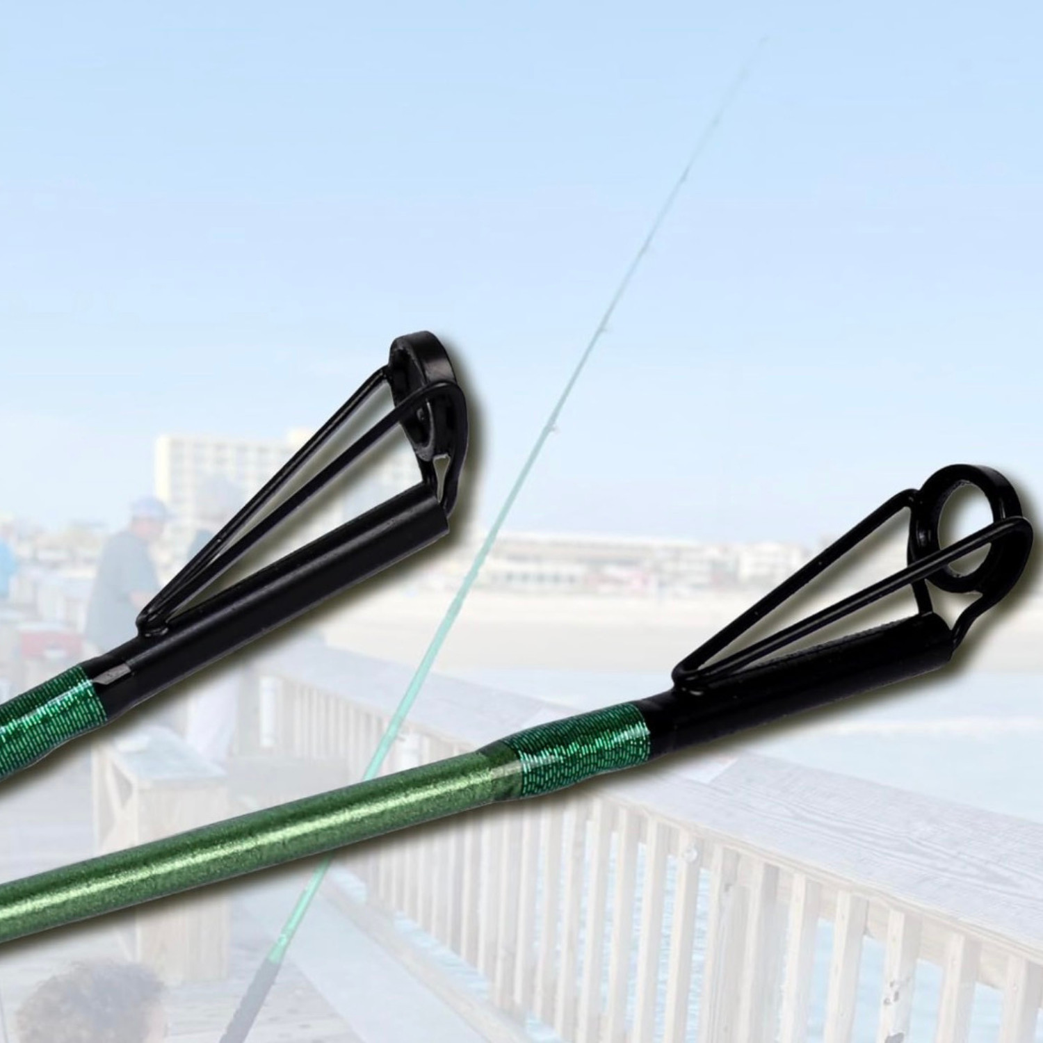 Fiblink 9′ Catfish Fishing Rod 2 Piece Extra Heavy Carbon Fiber Fast Action