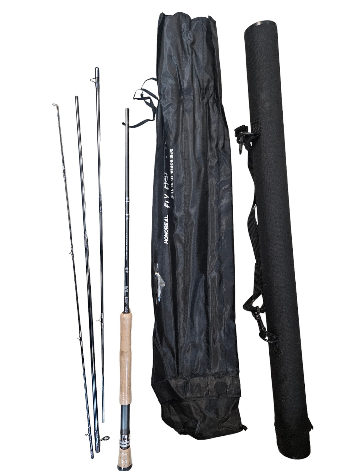 Honoreal Fly Rod 9ft 7/8wt With Carry Tube 4 Piece Fly Rod