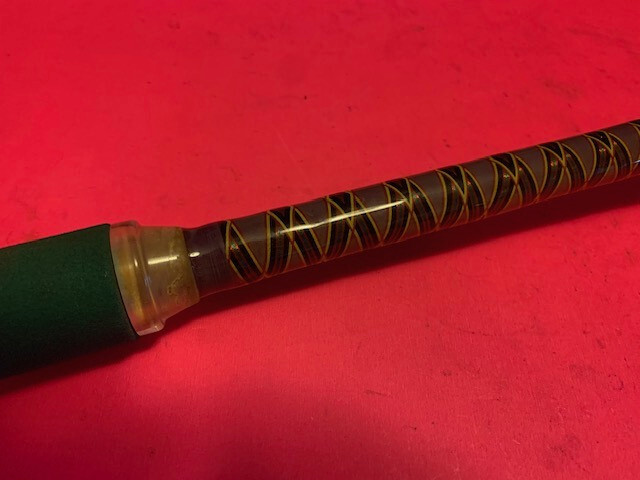 VINTAGE CUSTOM SABRE 6 FOOT 6 INCH 50 TO 100 POUND RATED TROLLING FISHING ROD