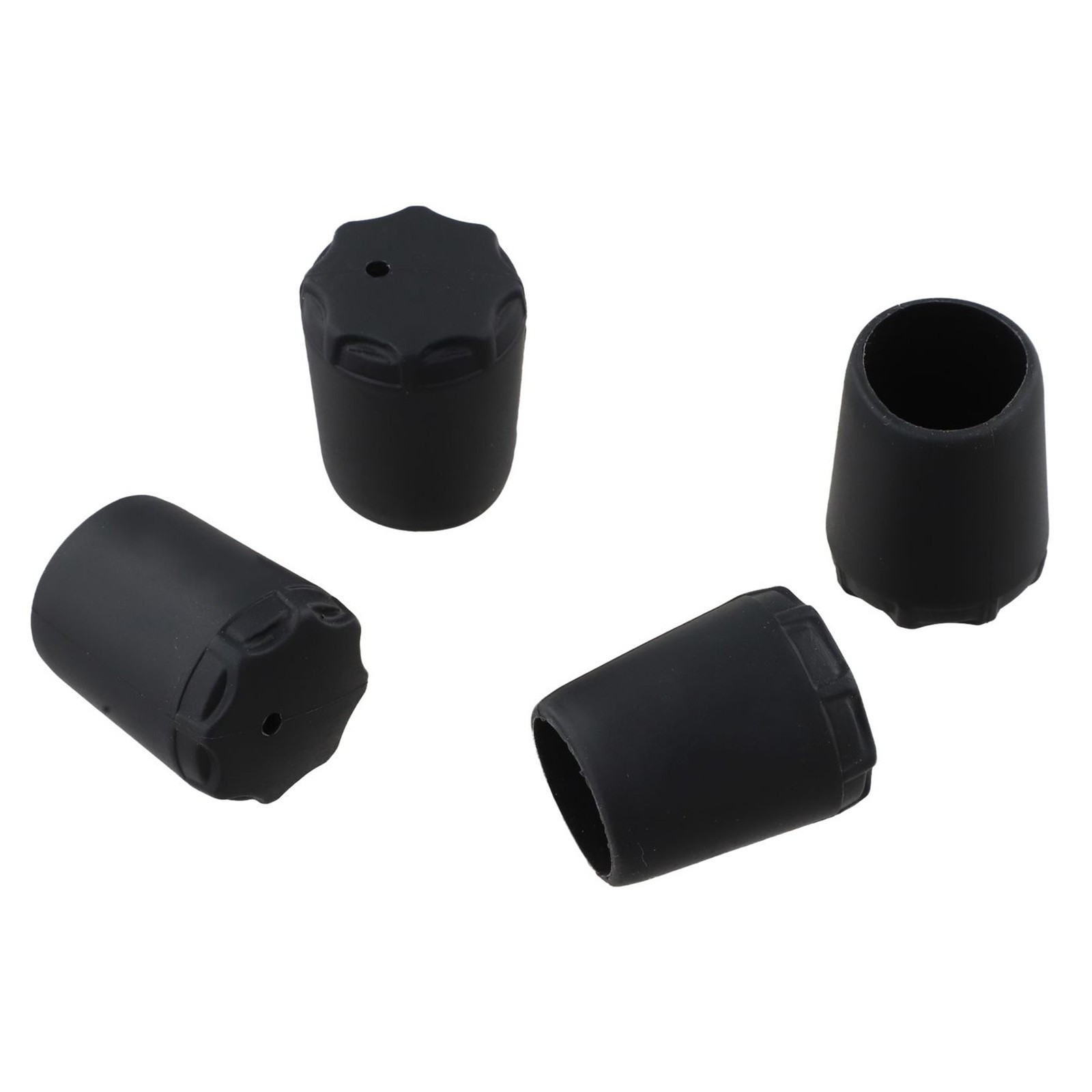 Silicone Fishing Rod End Cap Protector 4pcs Set Fits Net Rods and Brackets