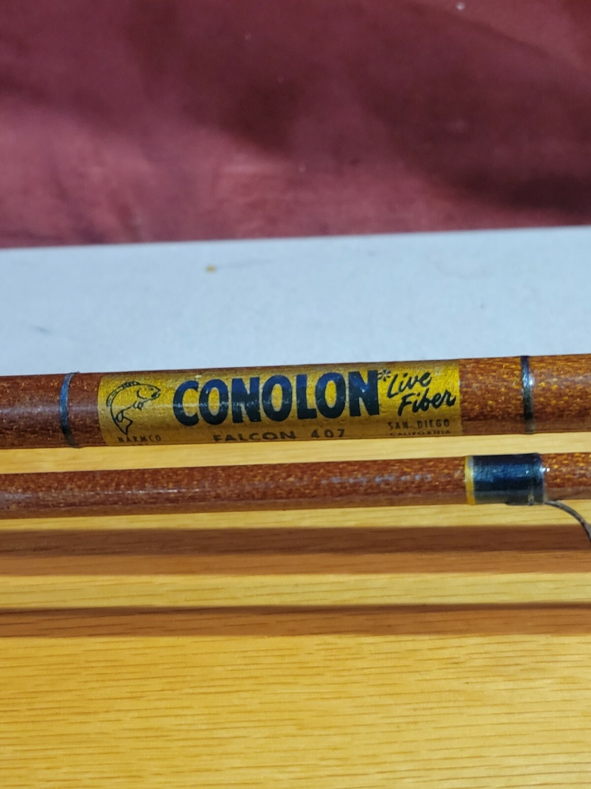 Vintage Narmco/Garcia Conolon Falcon 407 9′ Fly Fishing Rod