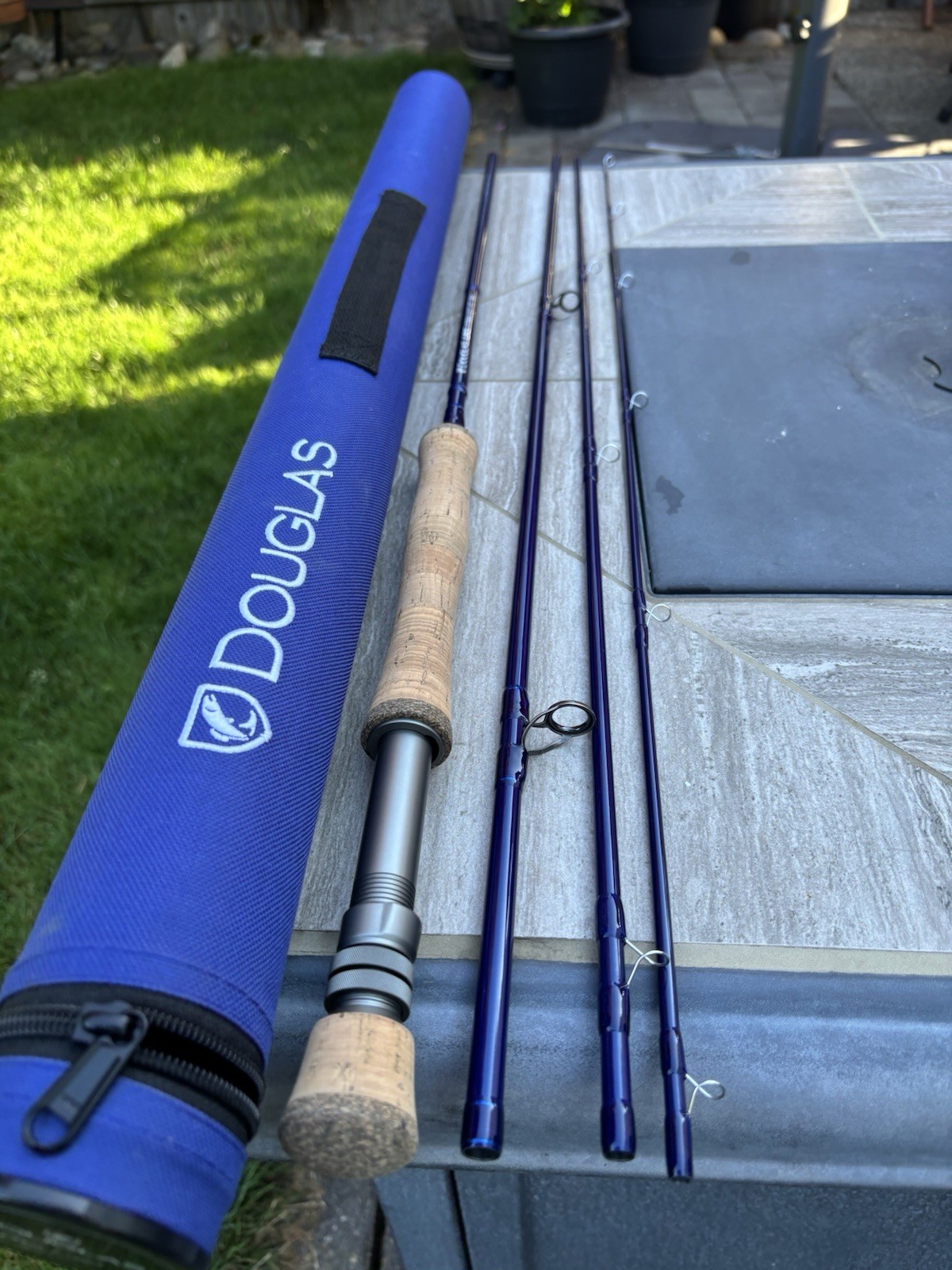 Douglas LRS 7904 9ft 7wt 4pc Freshwater Fly Rod – Blue