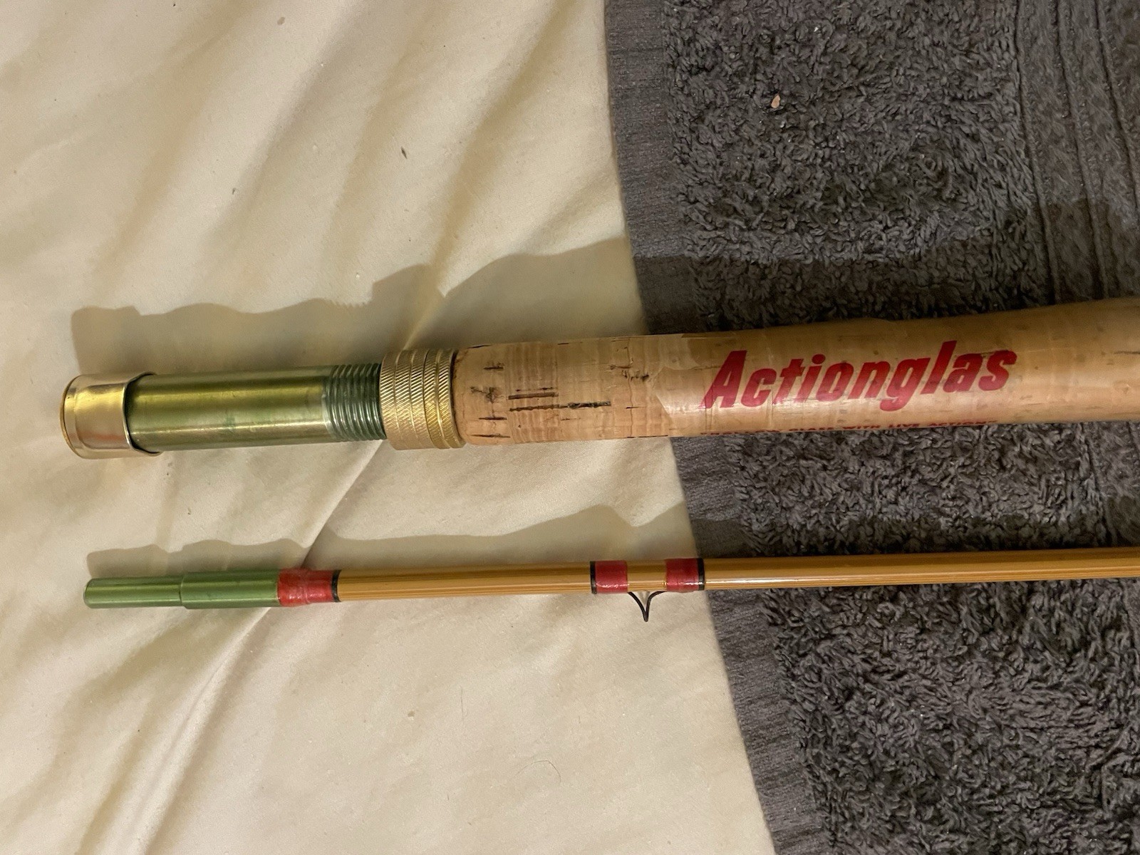Orchard Industries Actionglas Fly Rod 8’6″ w Original Sock-New W Plastic