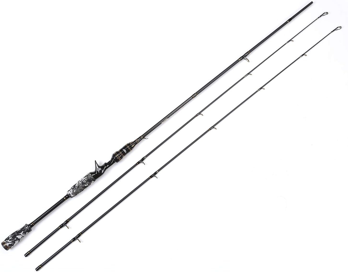 E Series Camo Legend 2-Piece 7-Feet Casting Rod 24 Ton Carbon Fiber Baitcasting