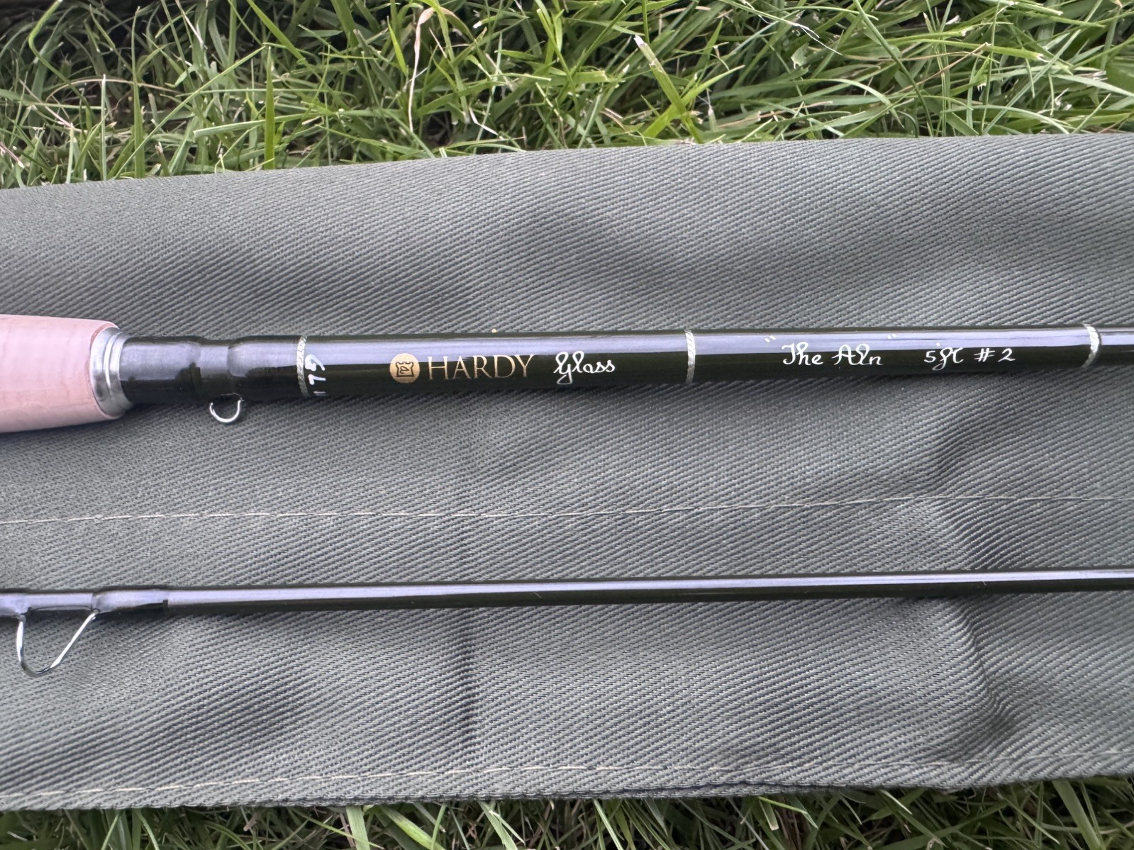 Brand new rare Hardy Glass The Aln 5ft 2pc trout fly fishing rod brook stream