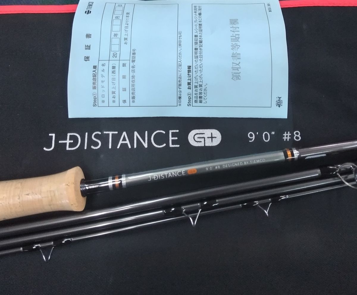 TIEMCO J Distance G+ 908-4 Fly Rod 9ft 8 4pc Graphite Long Cast Japan