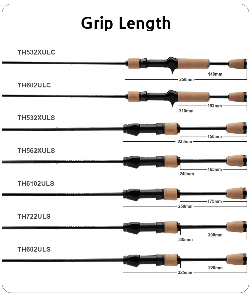 PURELURE TITANIUM-T XUL BFS Rod 0.5-6g 5FT 6FT Perch Trout Bass