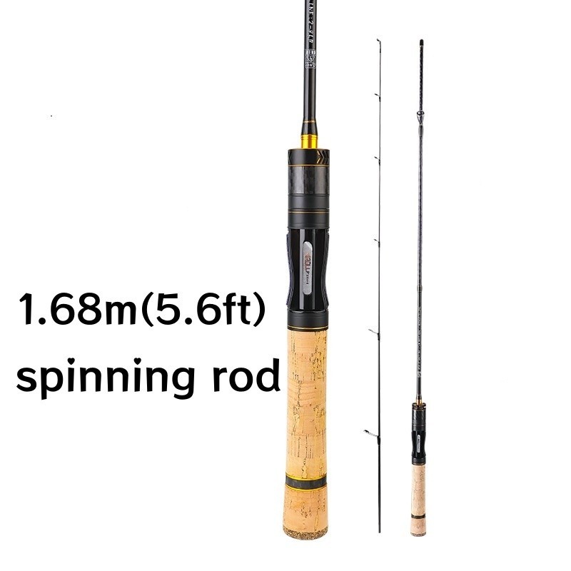 Fishing Rod Carbon Fiber Ultra Light Spinning Casting Poles Fast Travel Lure Rod