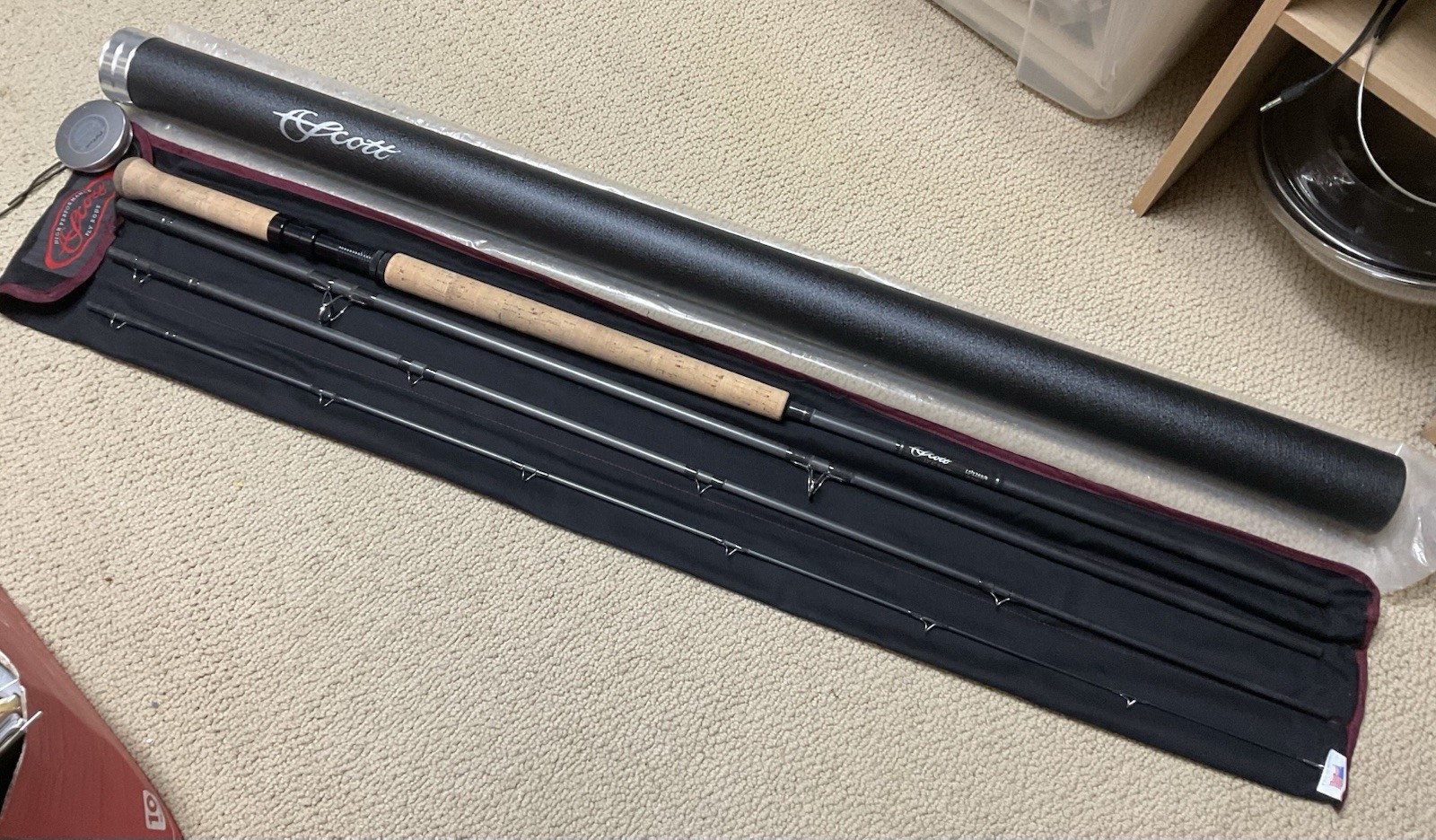 UNUSED Scott Spey Fly Rod LS2 1269/4 Shooting Head Special 12’6” 9wt