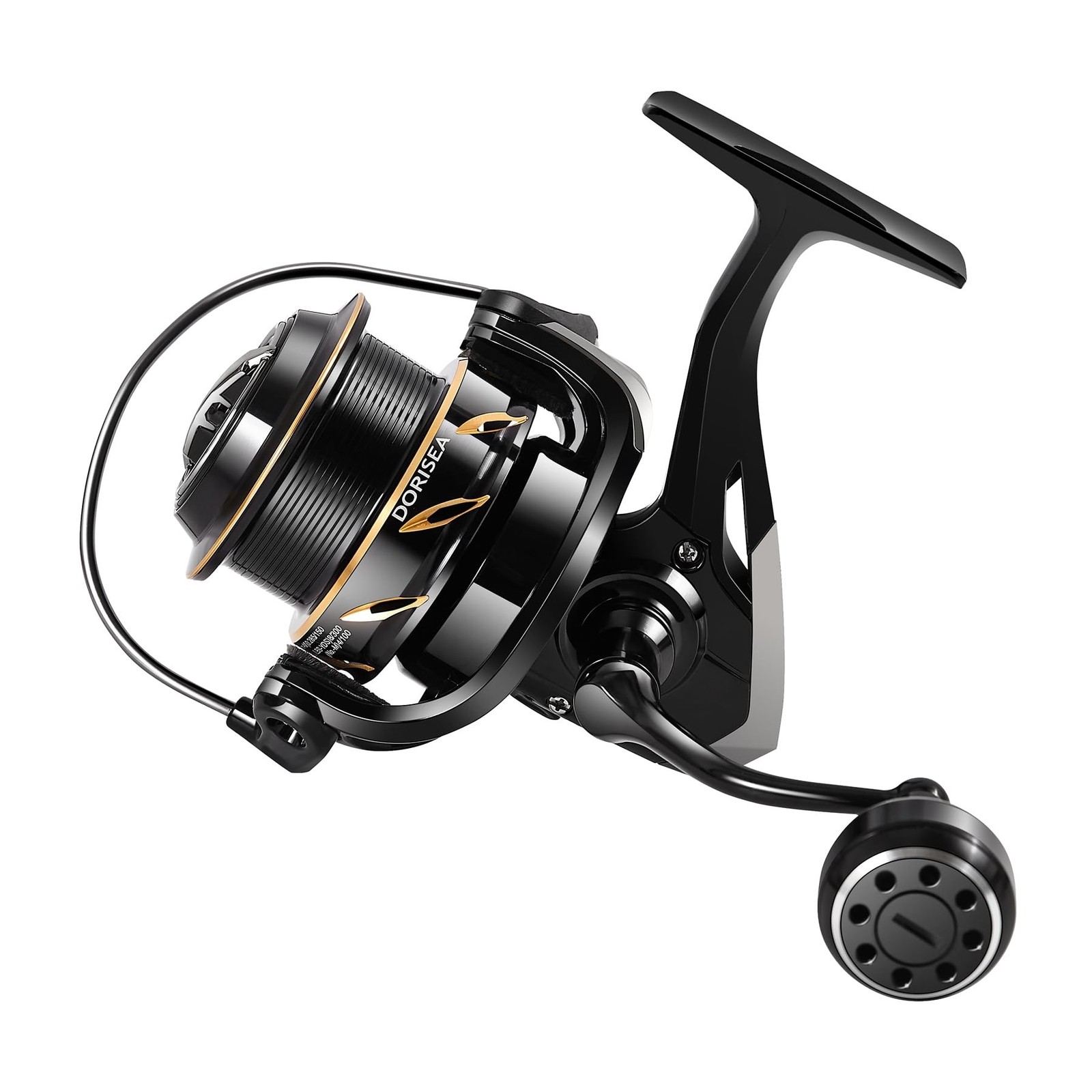 GK Spinning Reel,Fishing Reel Saltwater,Shallow Aluminum Line Cup 5.2:1 Gear …
