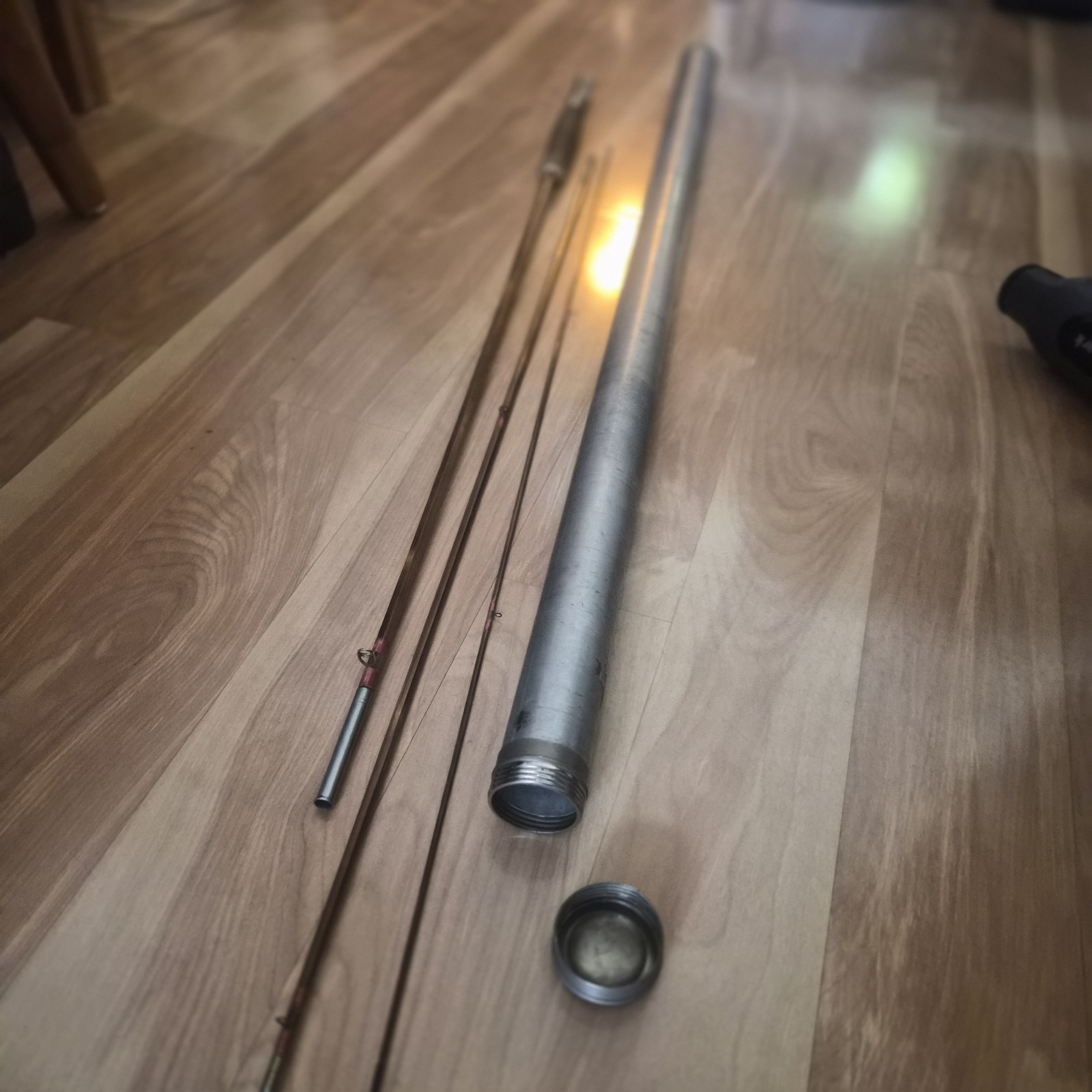 Vintage Shakespeare Bamboo 3-Piece Fly Rod w/ Tube
