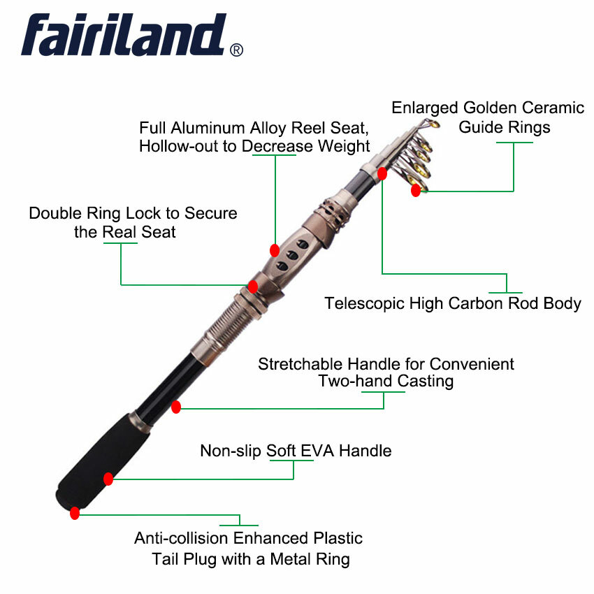 Portable Telescopic Travel Rod H Power Carbon Retractable Handle Fishing Poles