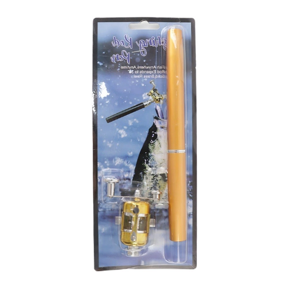 1 Meter Fiberglass Fishing Rod with Large Hole Rings and Smooth Curved Rod Body