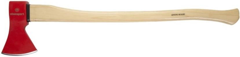 Stansport (Torg) 36 in Camp Axe Wood Handle Carbon Steel Head with Blade Cover