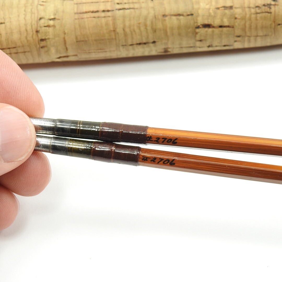 Letort Brand “Classic” No. 2706 Bamboo Fly Fishing Rod. 7’ 2”. W/ Tube & Sock.