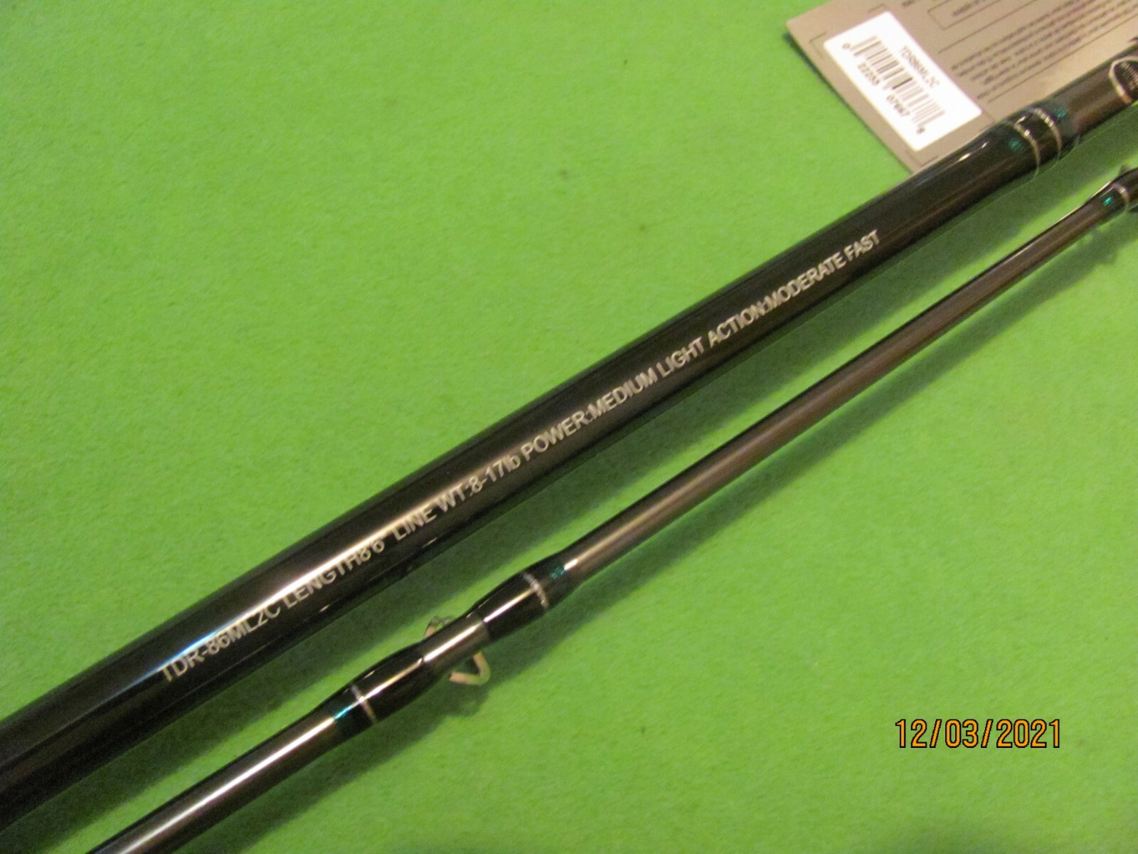 1) SHIMANO TDR 8′ 6″ MED. LIGHT MODERATE FAST ACTION CONVENTIONAL TROLLING ROD.