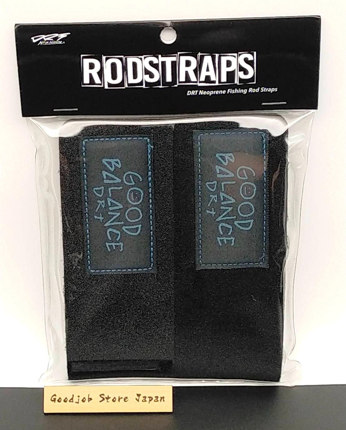 DRT Rod Straps Fishing Pole Belt Neoprene Strap Black Japan