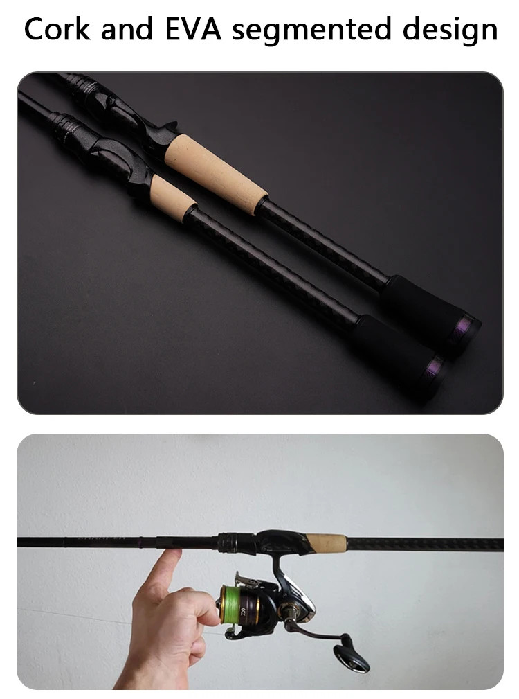 PURELURE SHARPEN Travel Soft Lure Rod Spinning Casting XF MF Bass Pike