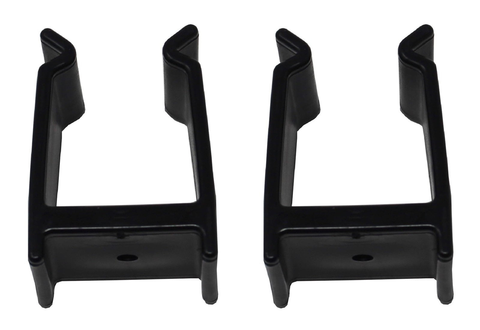 JSP Manufacturing 2 Pack Black Bimini Top Boat Pole Clips 1-1/4 inch