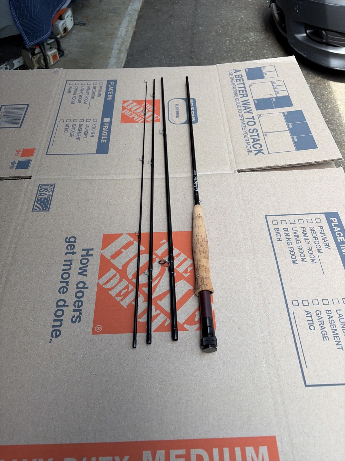 CABELA’S Wind River FLY ROD 865-4, 8.6FT , 4 Pc, 5 line Wt, NOS Unfished