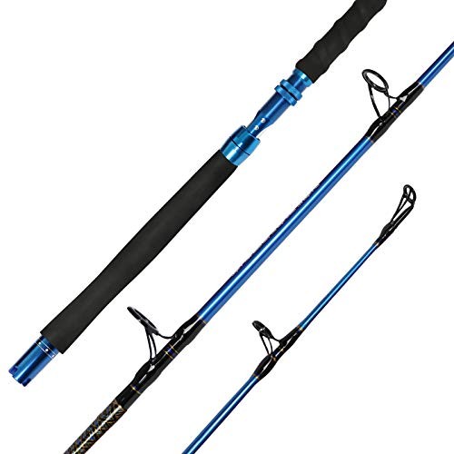 Saltwater Graphite Jig Jigging Spinning Fishing Rod Casting-6′,Heavy,80-120lbs