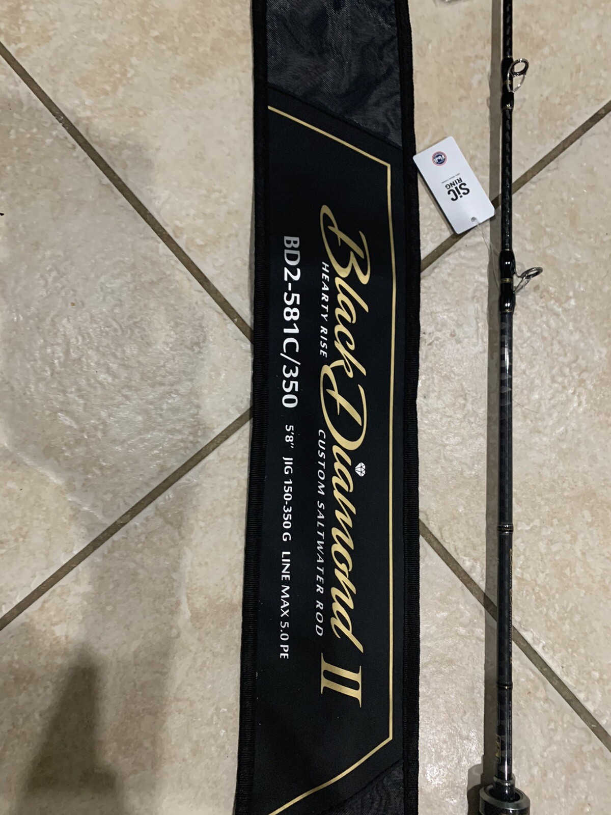 TOKAYO HEARTY RISE BLACK DIAMOND II JIGGING CONVENTIONAL ROD. 350gr.