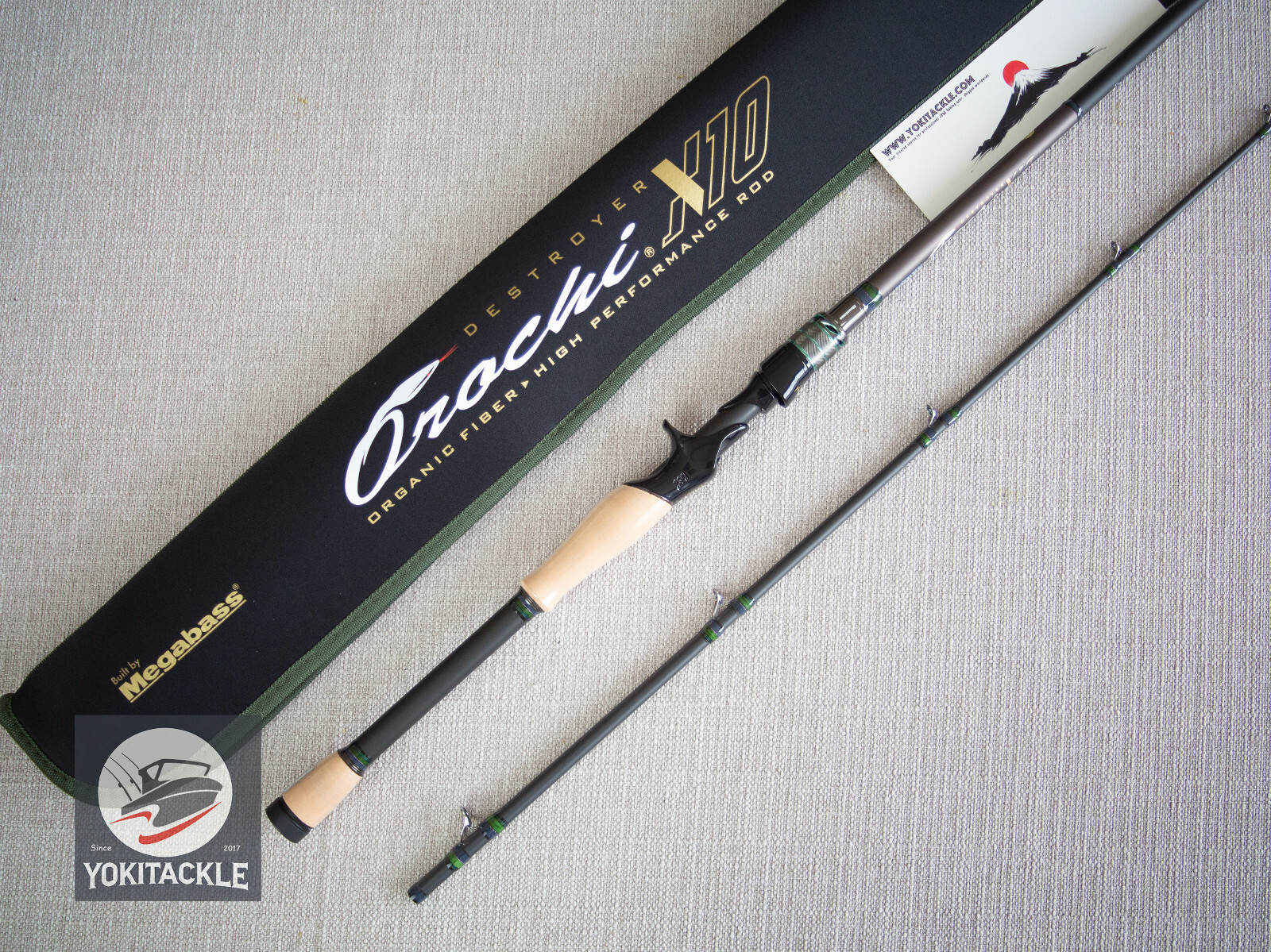 Megabass OROCHI X10 F6.1/2-66XT 2P Baitcasting Rod for Bass Shipping from JAPAN
