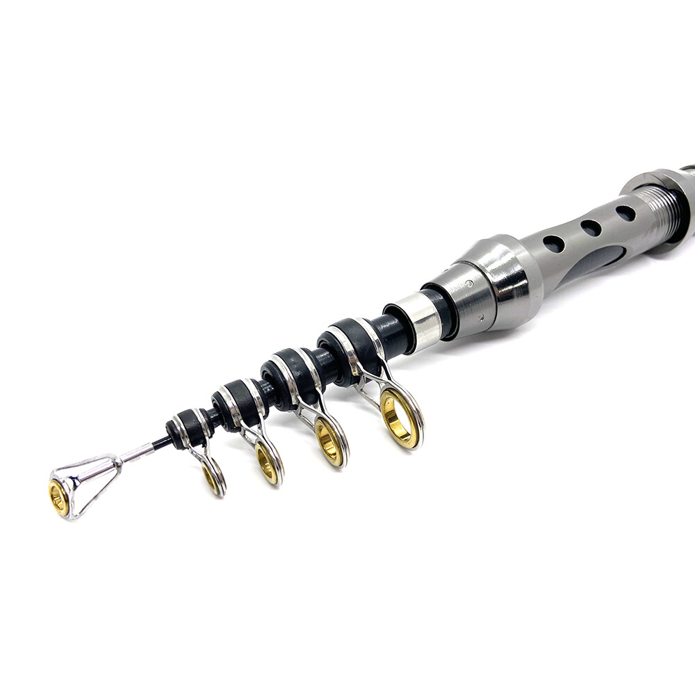 Telescopic Fishing Rod Spinning Reel Combo Sea Saltwater Fishing Lures Baits Bag