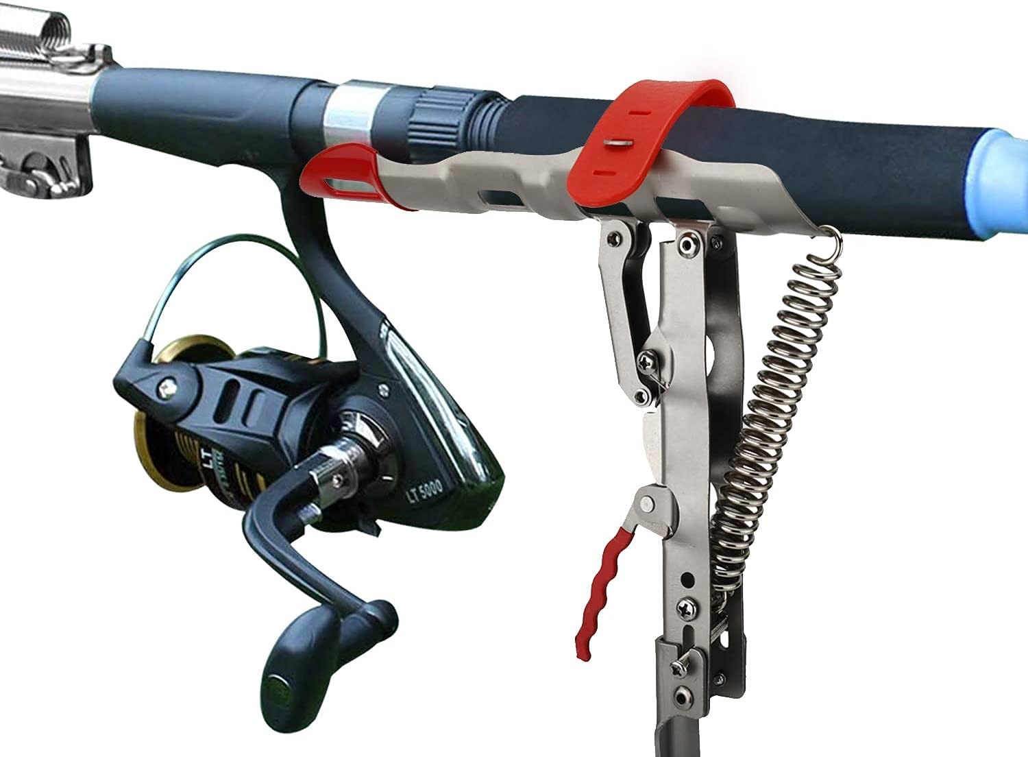 Lbw Automatic Spring Fishing Rod Holder For Ground Bank Fishing Pole Holder