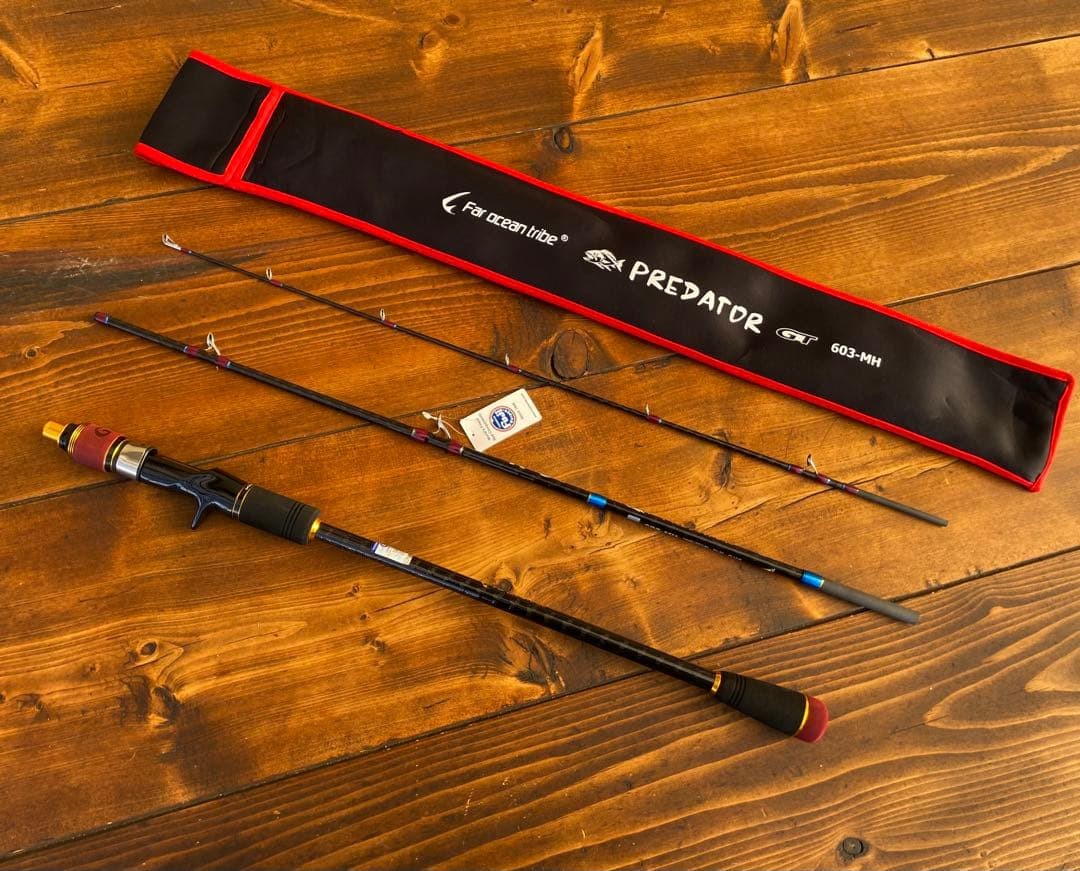 Jigging Rod 3-Piece Fuji Guides 6ft MH Multi-Use Saltwater Fishing