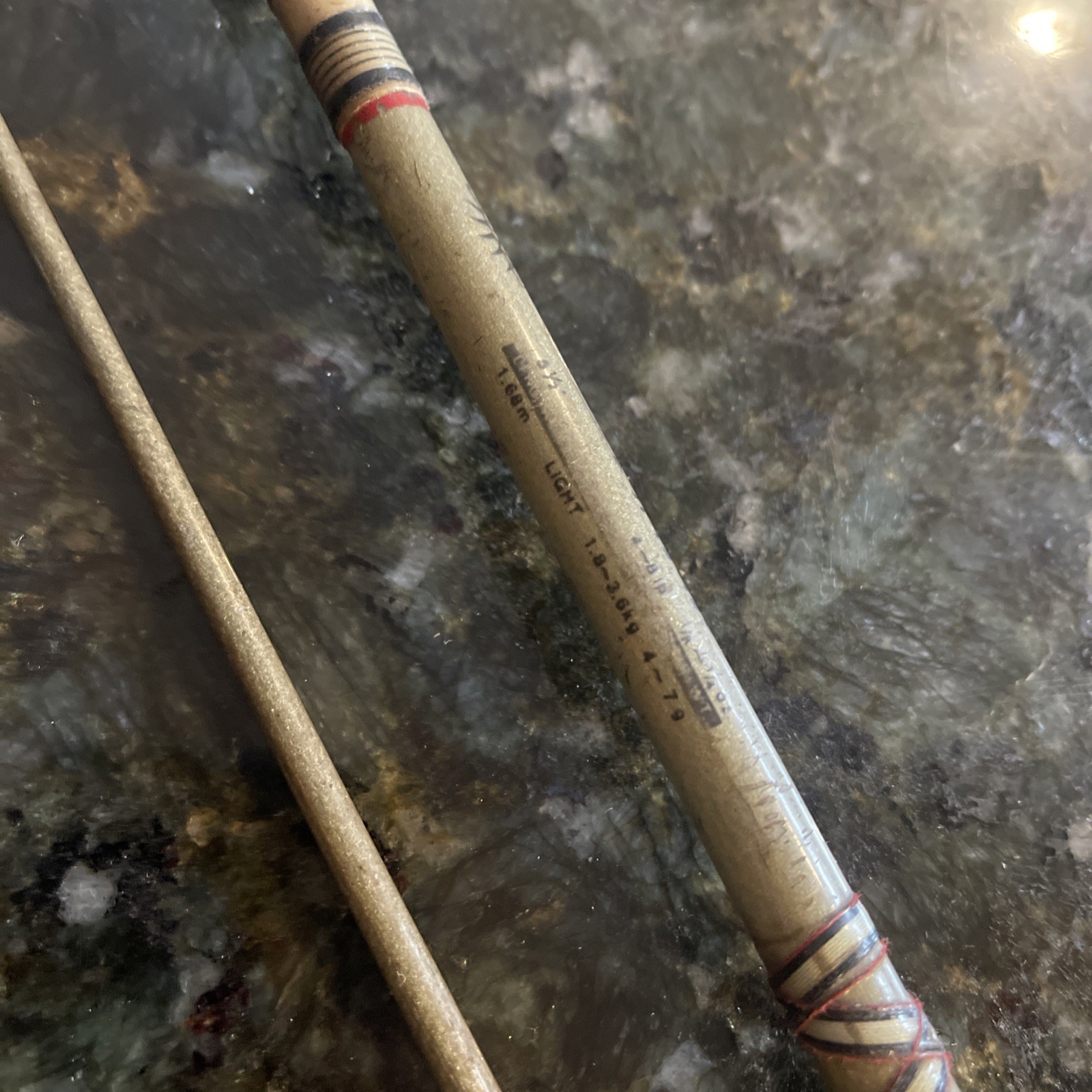 Daiwa 6310 rod Spinning Rod Light Action Vtg 2 Pc Foam Handle