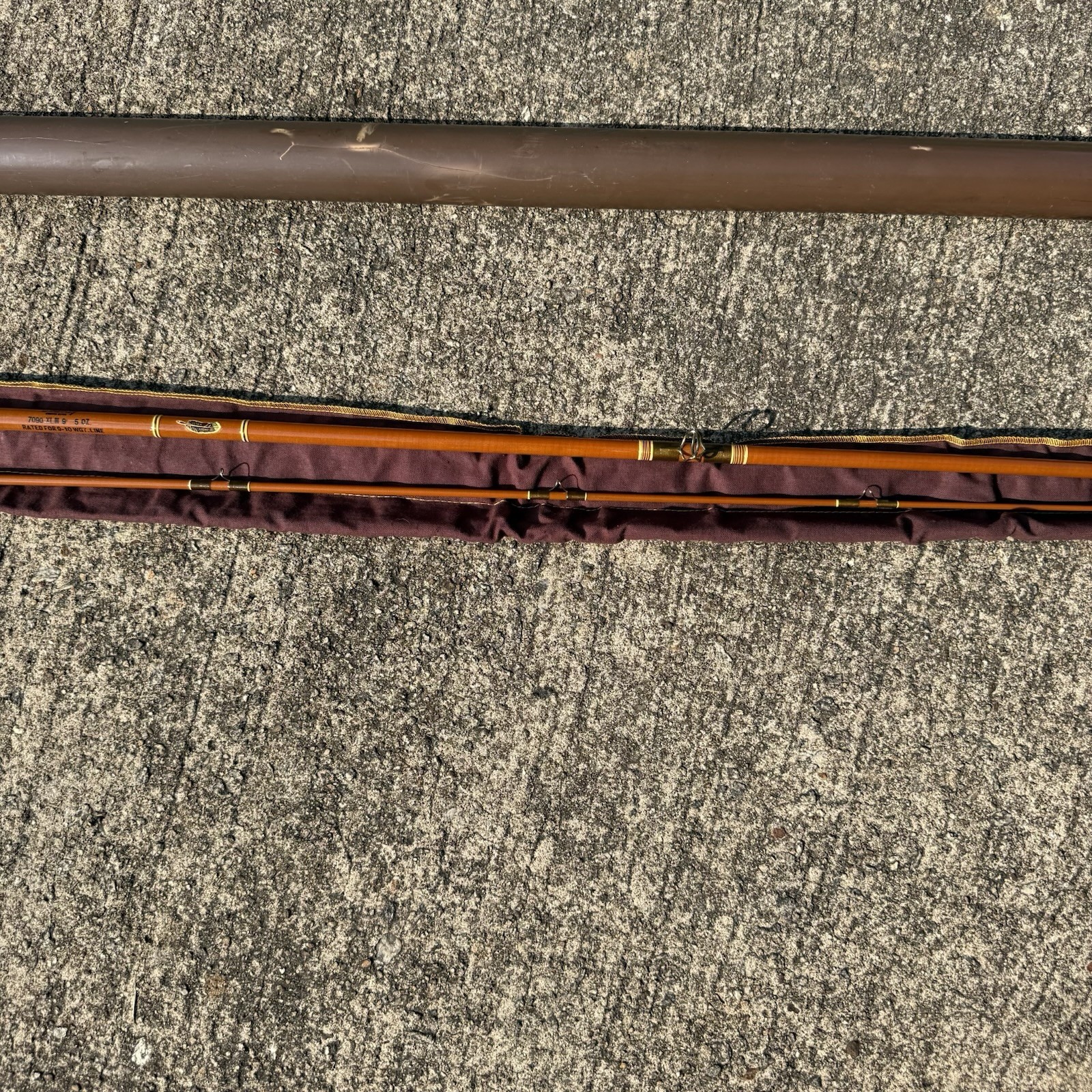Vtg St. Croix 7090 XLM Fiberglass Fly Rod 9 Foot 2PC, 5oz, 9-10 Line Never Used