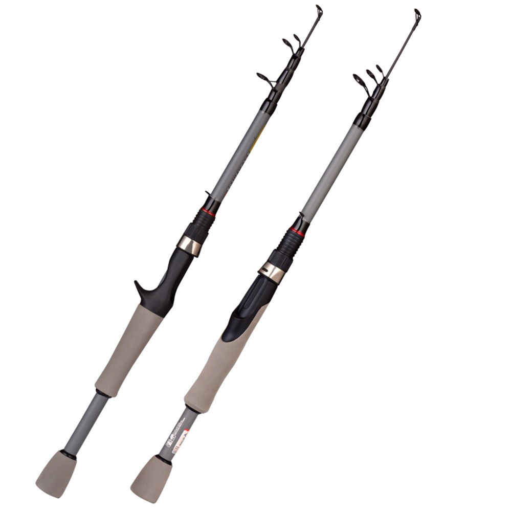 Telescopic Carbon Fiber Fishing Rod 160cm Saltwater Casting Rod with Grip
