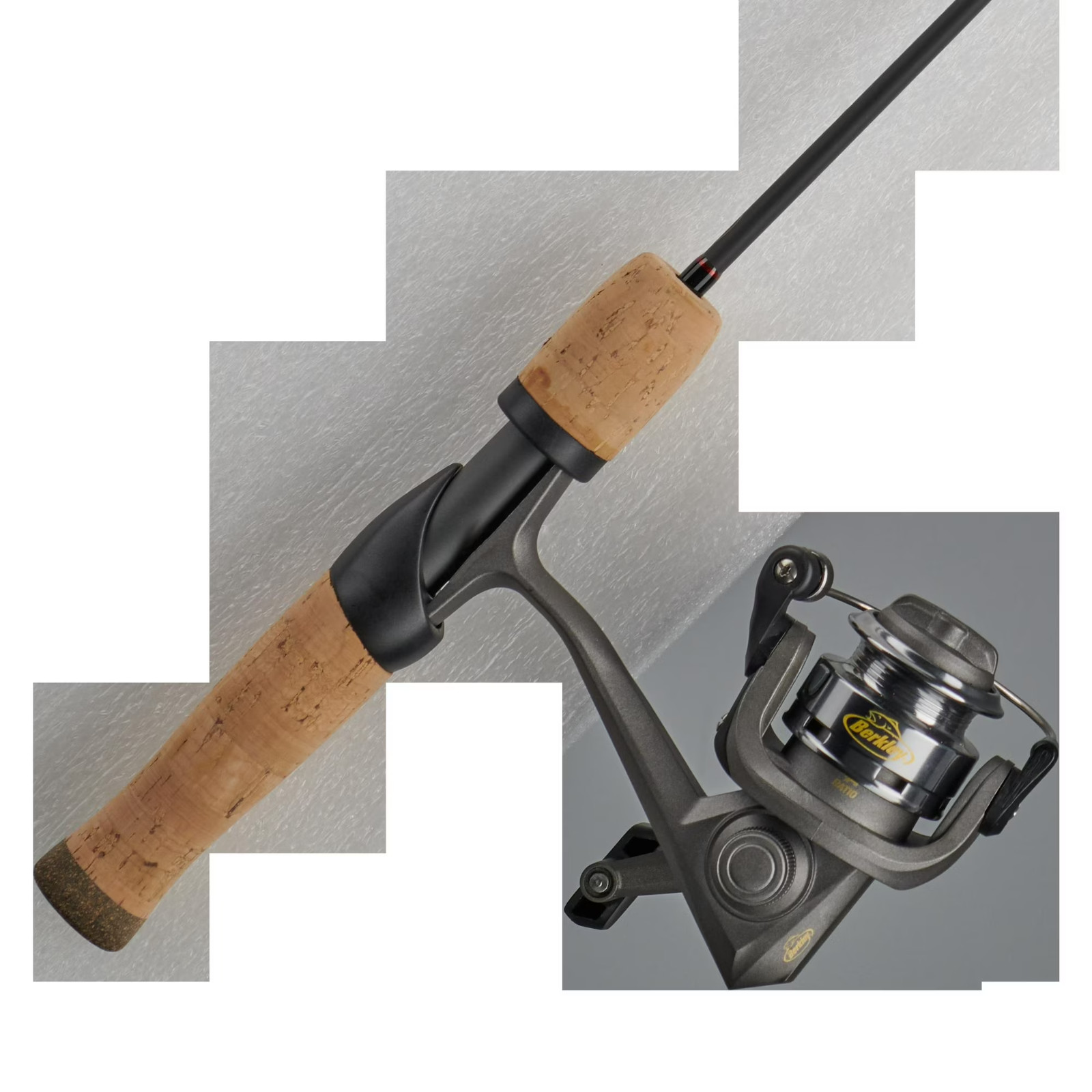Berkley Lightning Rod Ice Spinning Fishing Combo, 32″ Medium Heavy Rod, 500 Size