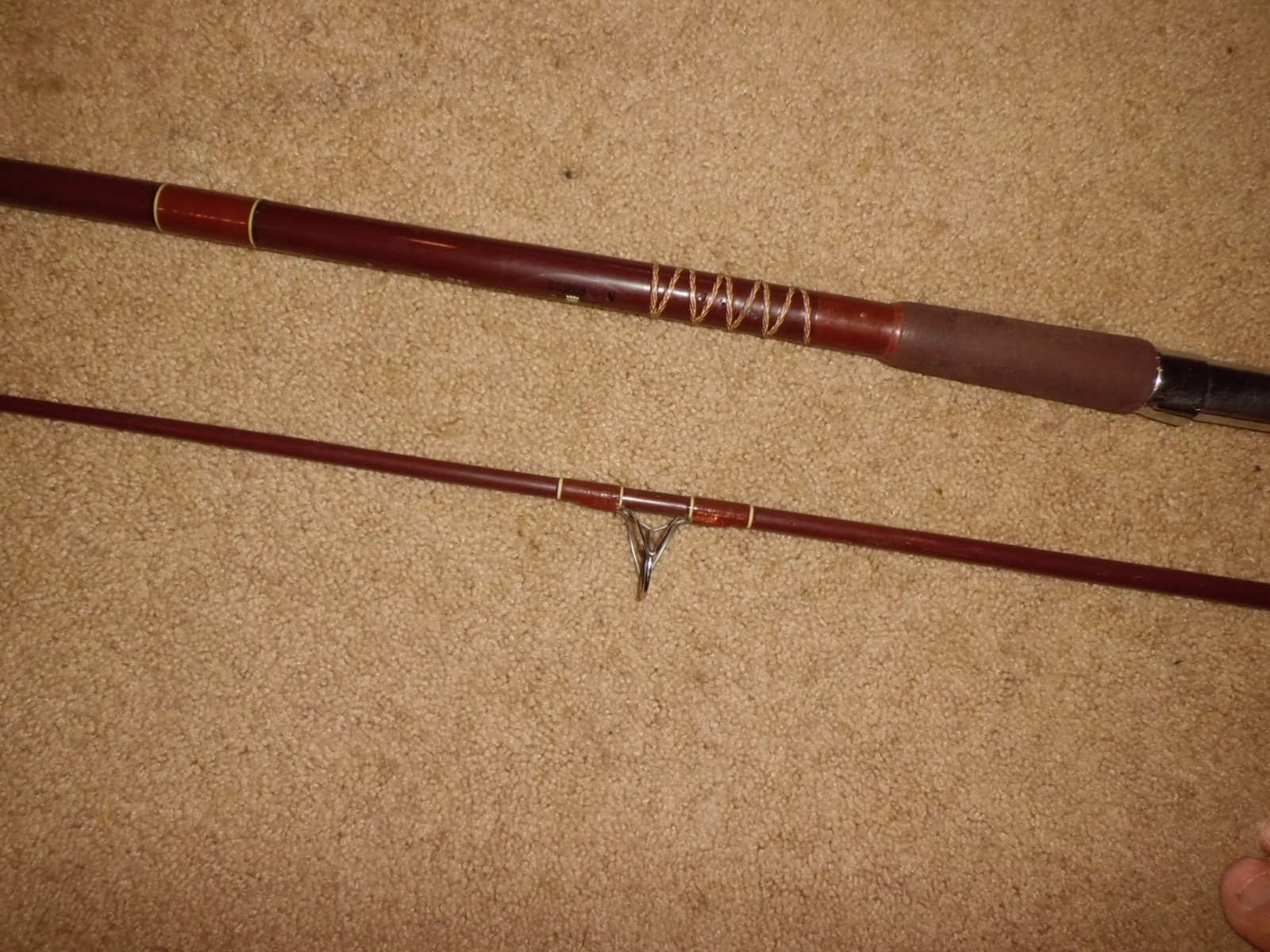 Vintage FENWICK PS120 Spinning Surf 12′ Rod made in USA (short by 4″) 11’8″